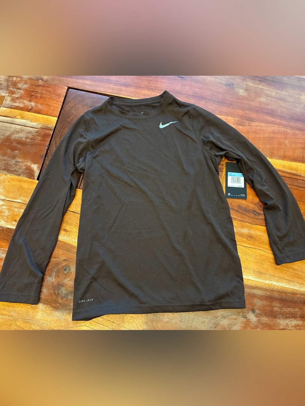 Nike Brown Dri-FIT Long-Sleeve Shirt